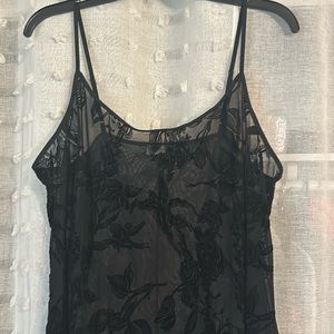 Jones New York Sheer lace slip dress 1X